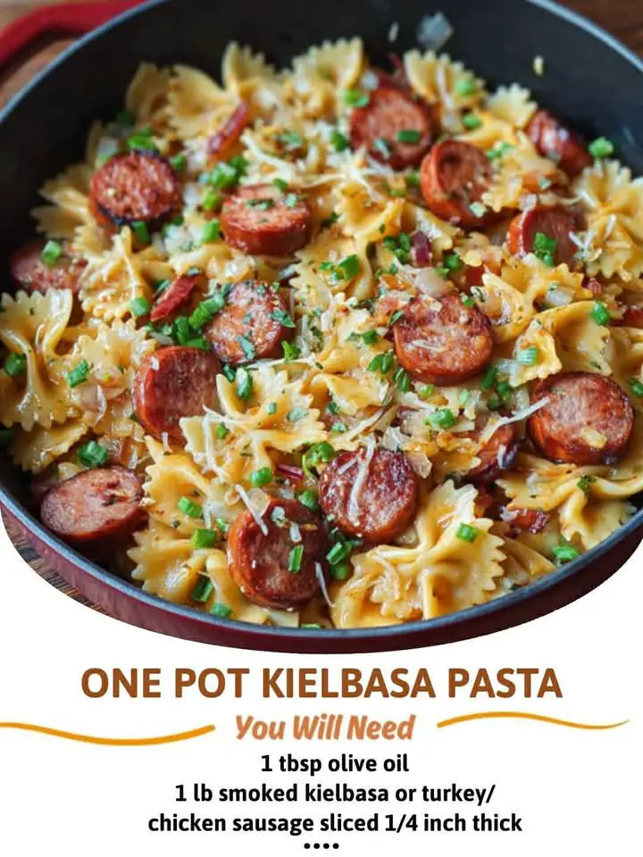 Mediterranean One-Pot Kielbasa Pasta
