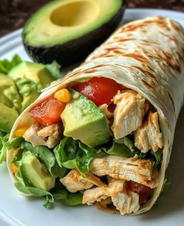 Hearty Chicken Avocado Wrap