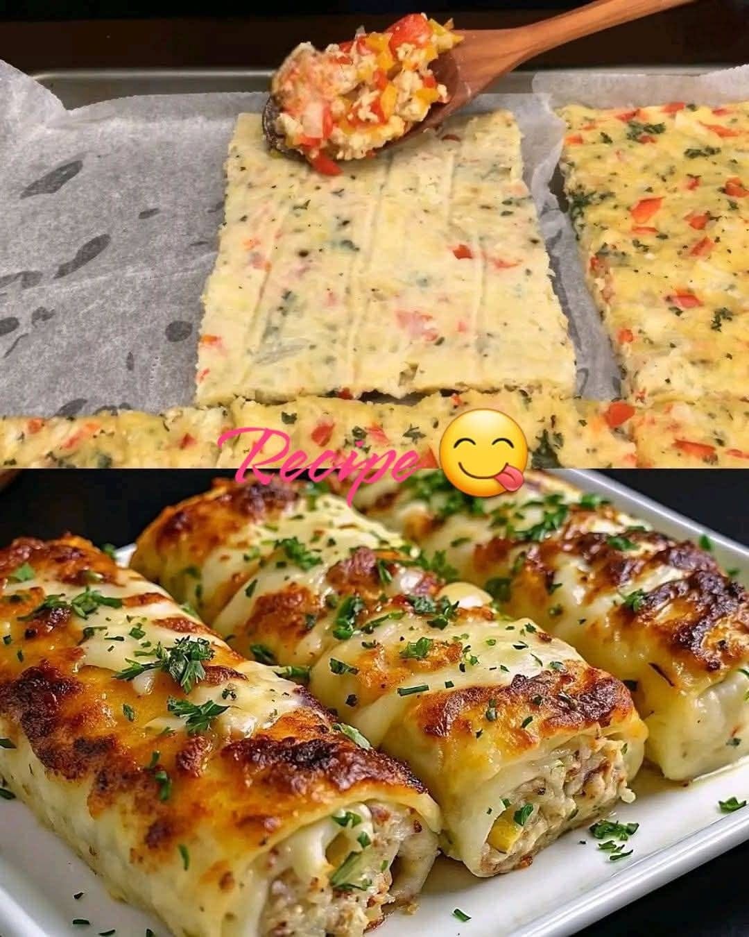 Delicious Chicken and Roasted Vegetable Rolls