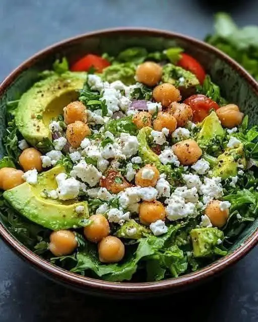 Creamy Feta & Avocado Chickpeas Salad with Herb Dressing 1 532382236 122201947850302905 8633939049230302829 n