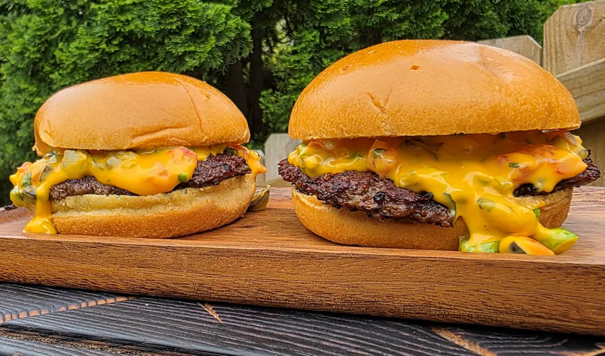 Deluxe Nacho Cheese Smash Burgers