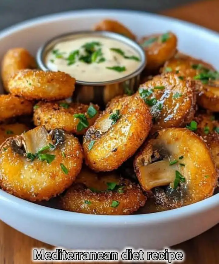 Crispy breaded mushrooms